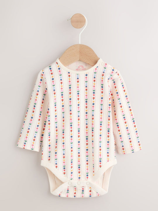 Embroidered Denim Dungarees and Long Sleeve Bodysuit Set 2 Piece (0mths-3yrs)