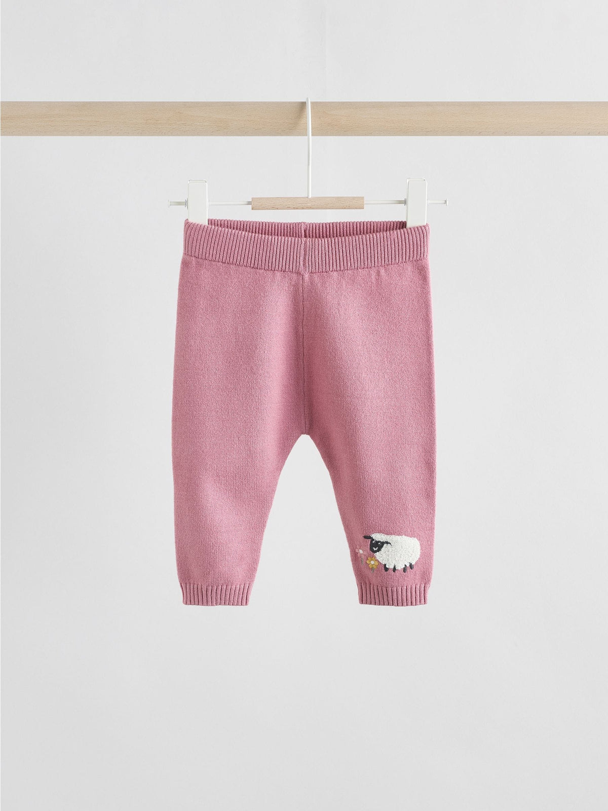 Pink Sheep Scene Baby Knitted Jumper and Leggings Set 2 Piece (0mths-2yrs)