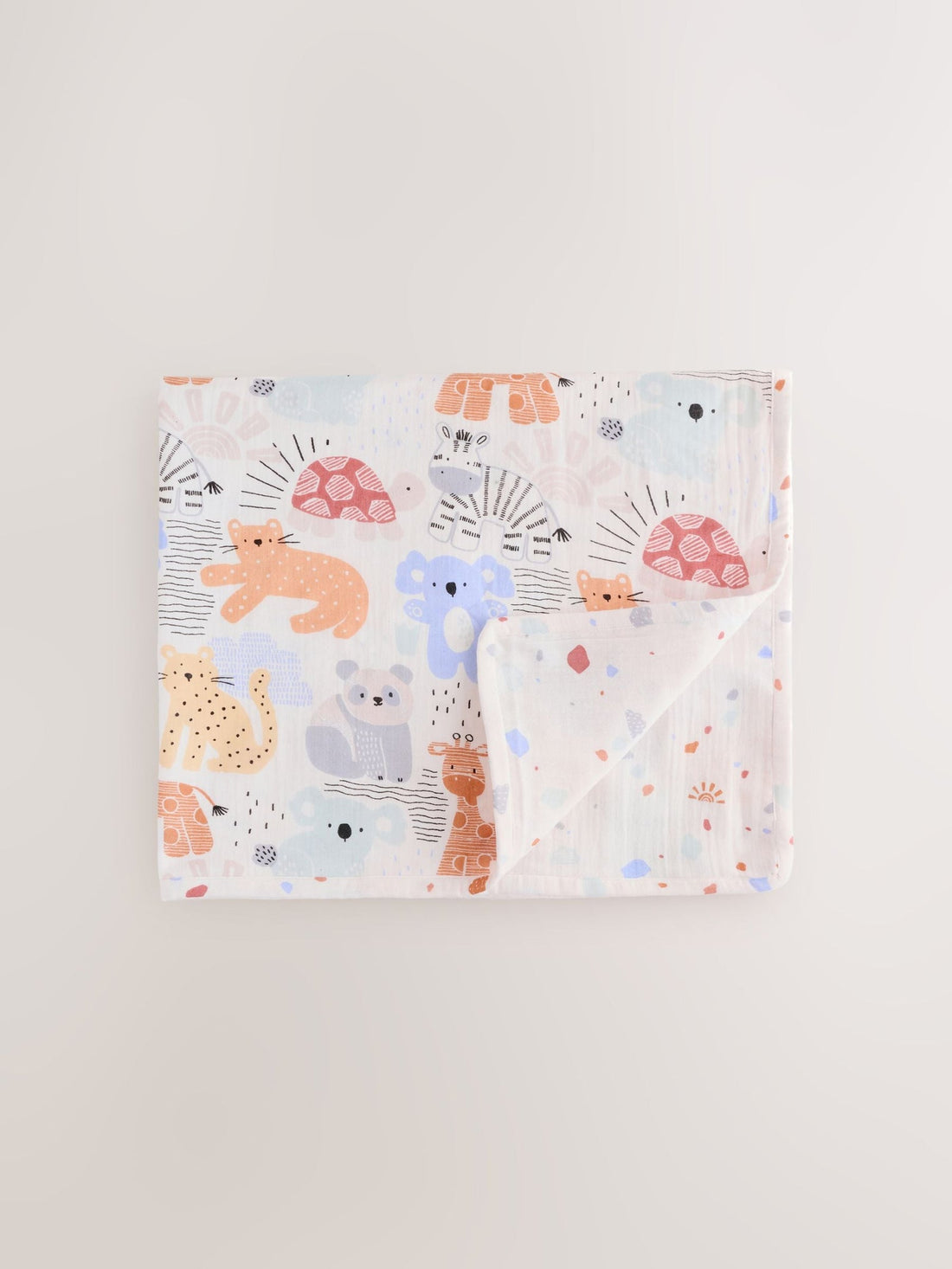 Safari Cotton Baby Muslin Blanket
