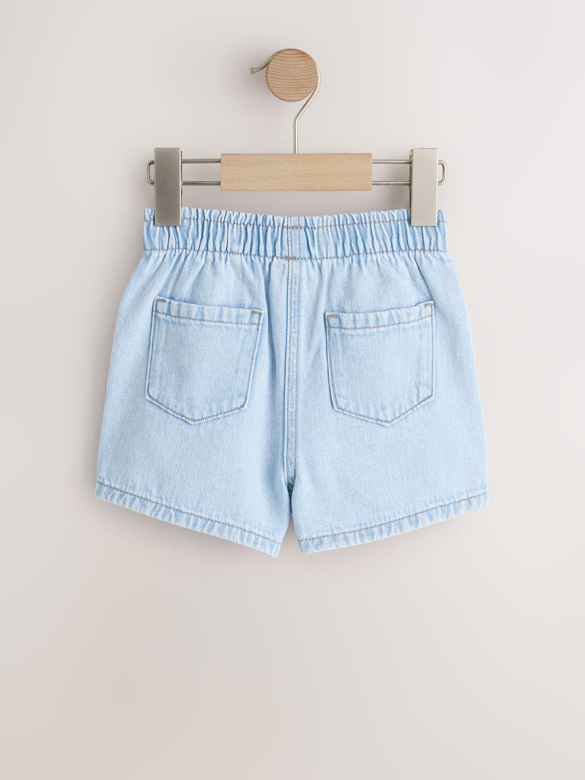 Mid Blue & Dark Blue Denim Pull On Shorts 2 Pack (3mths-10yrs)