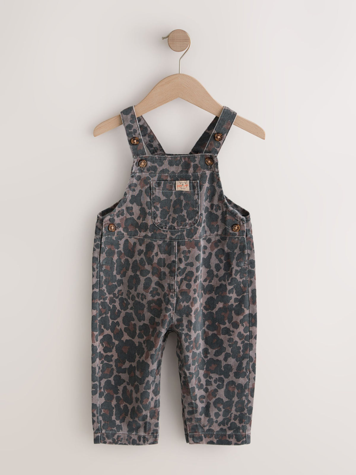 Animal Print Denim Dungarees (3mths-7yrs)