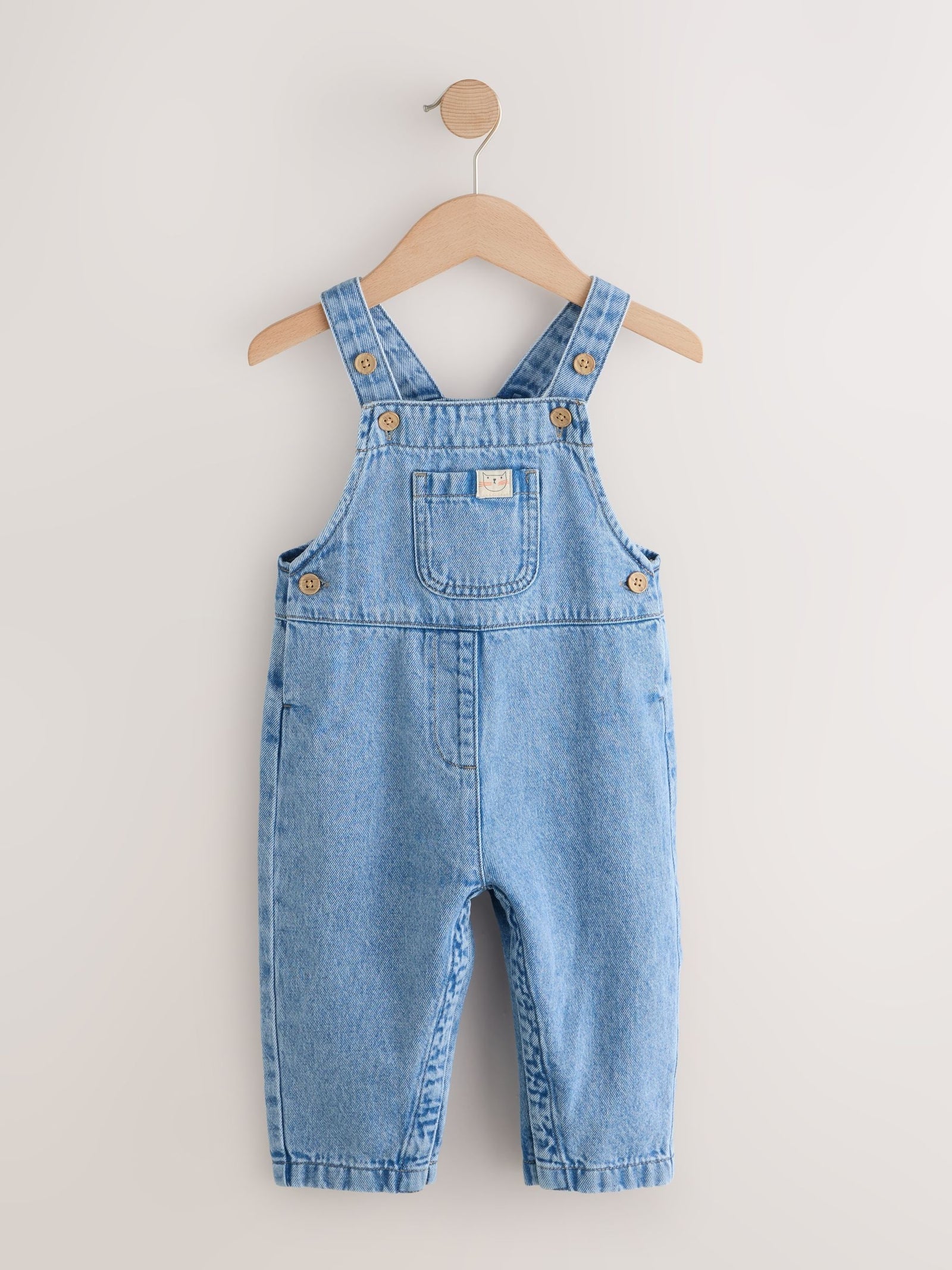Mid Blue Denim Dungarees (3mths-7yrs)