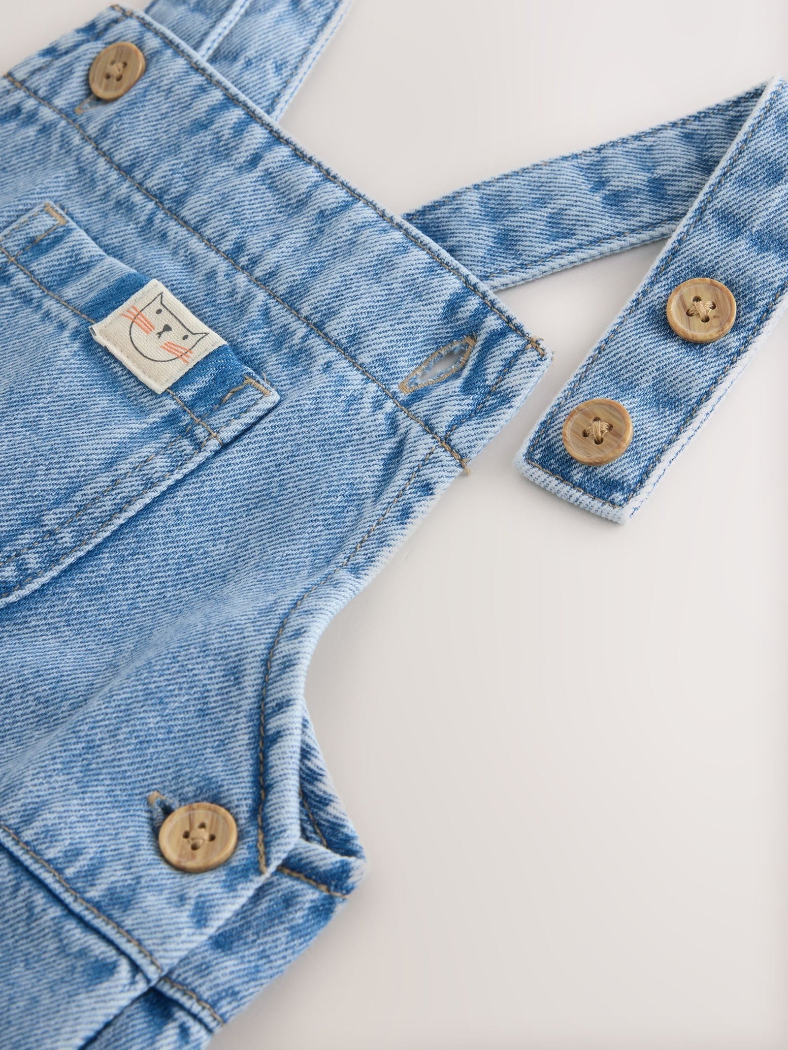 Mid Blue Denim Dungarees (3mths-7yrs)
