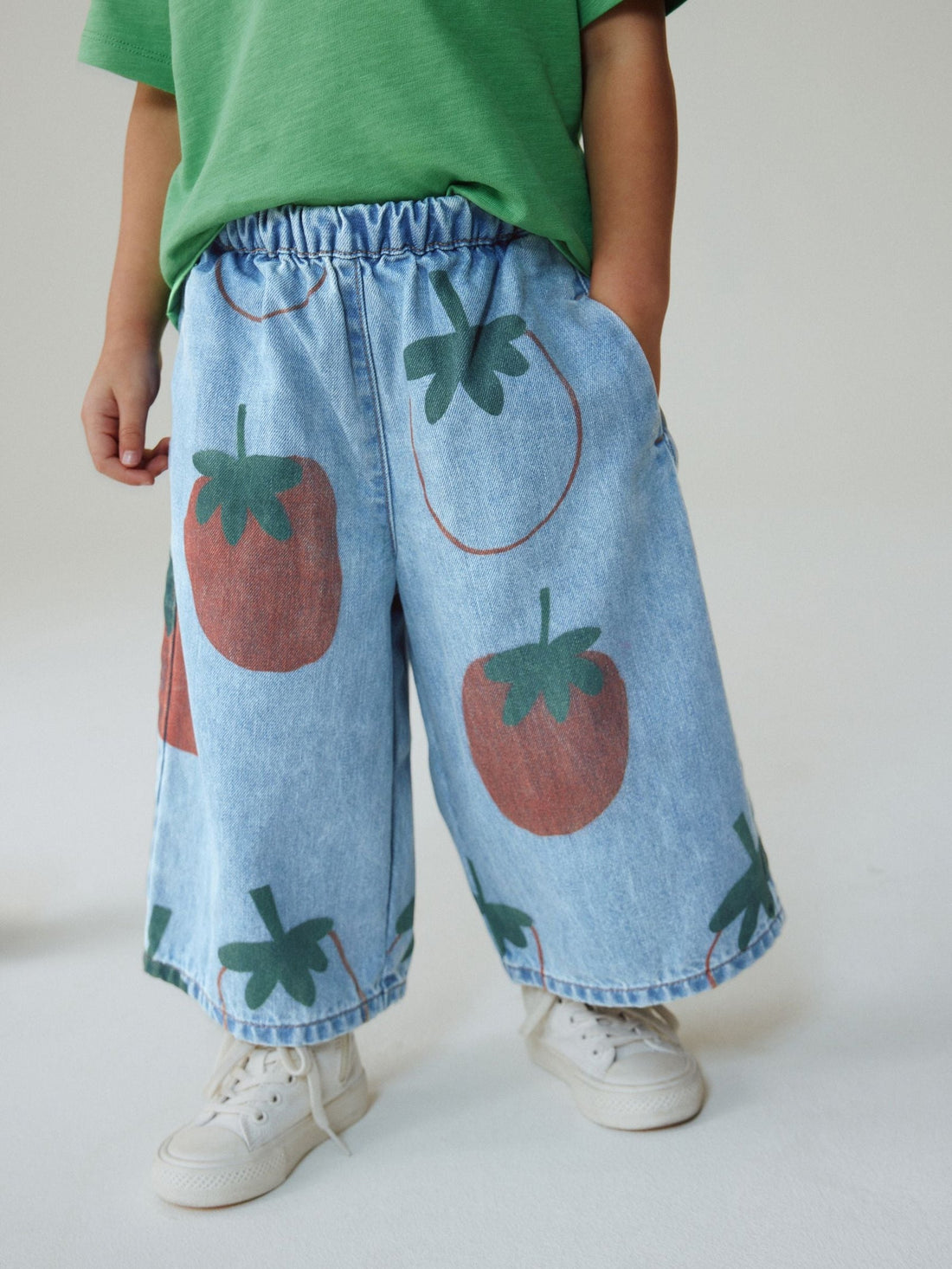 Mid Blue Tomato Printed Jeans (3mths-7yrs)