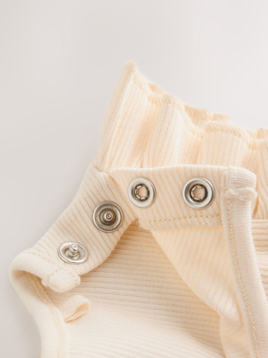 Yellow Ditsy Baby Jersey Dungarees and Bodysuits Set 2 Piece (0mths-3yrs)