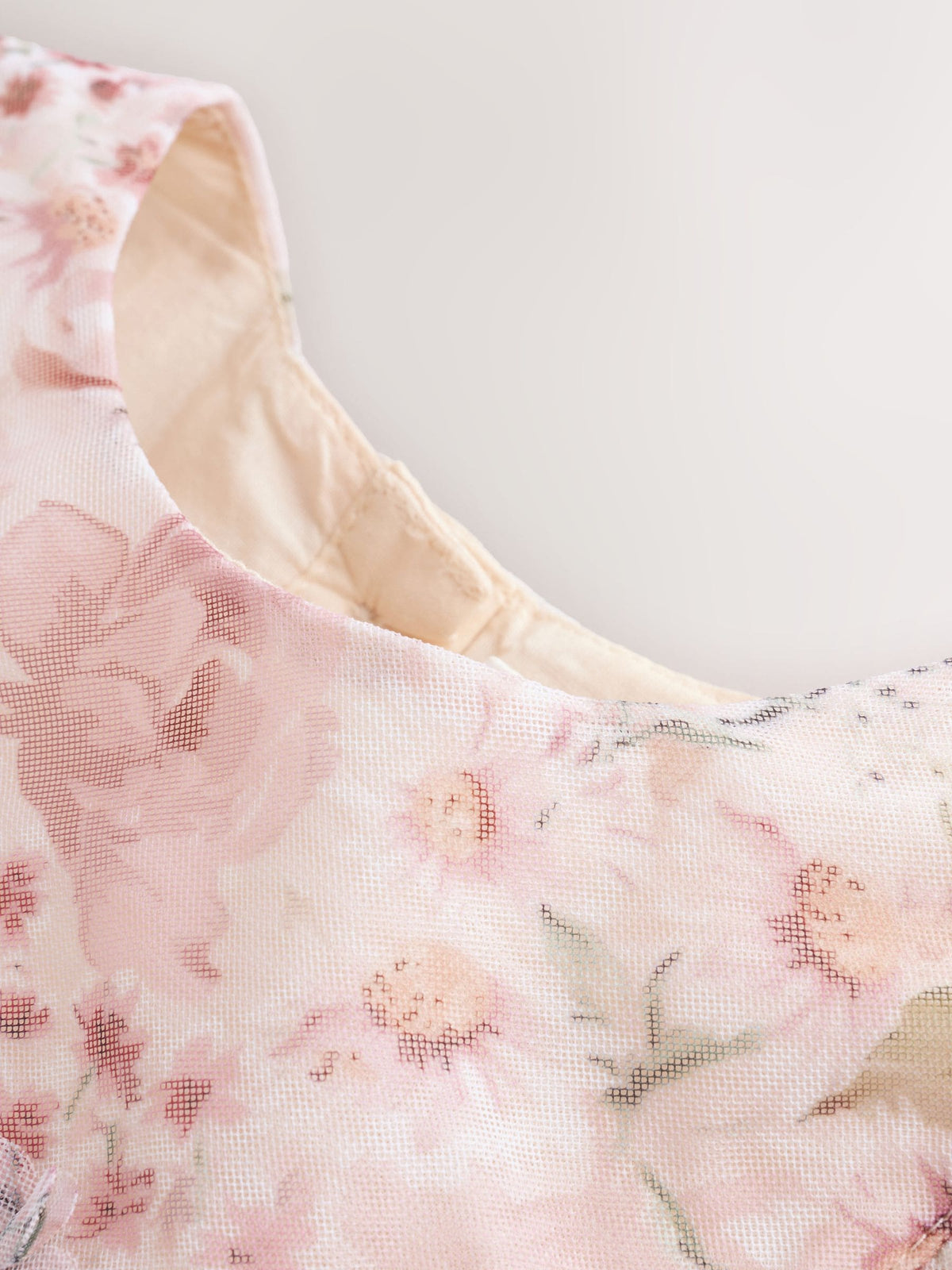 Pink Floral Baby Mesh Dress (0mths-2yrs)