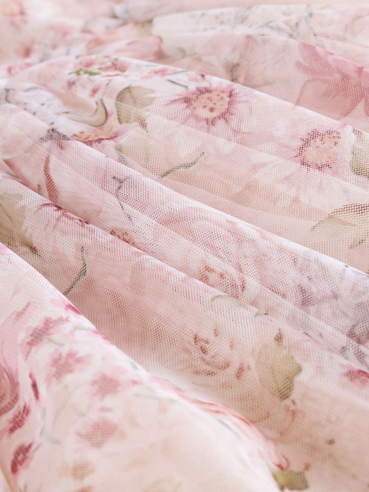 Pink Floral Baby Mesh Dress (0mths-2yrs)