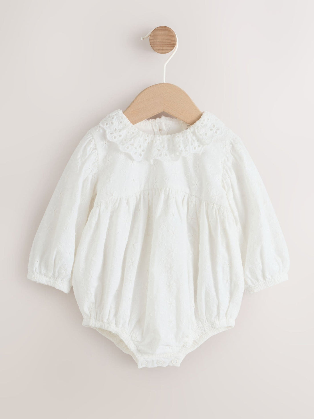 White Baby Bloomer Romper (0mths-2yrs)