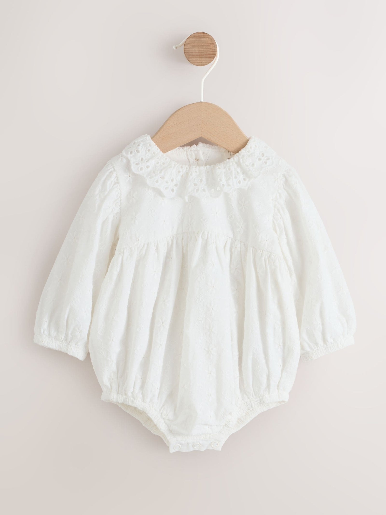 White Baby Bloomer Romper (0mths-2yrs)