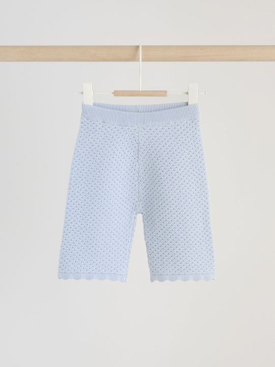 Blue Baby Knitted Top and Leggings Set 2 Piece (0mths-2yrs)