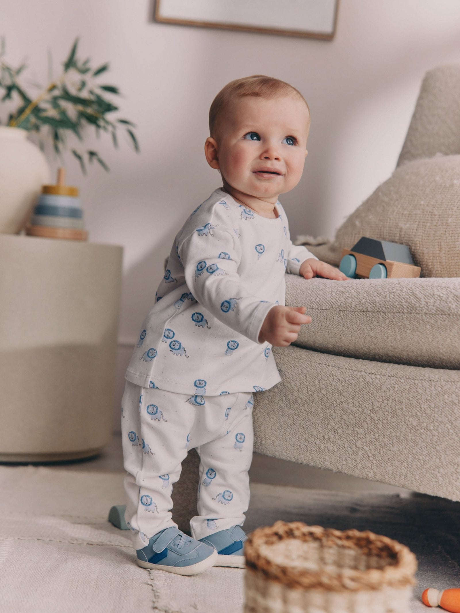 Blue Lion Top and Leggings Baby Set (0mths-2yrs)