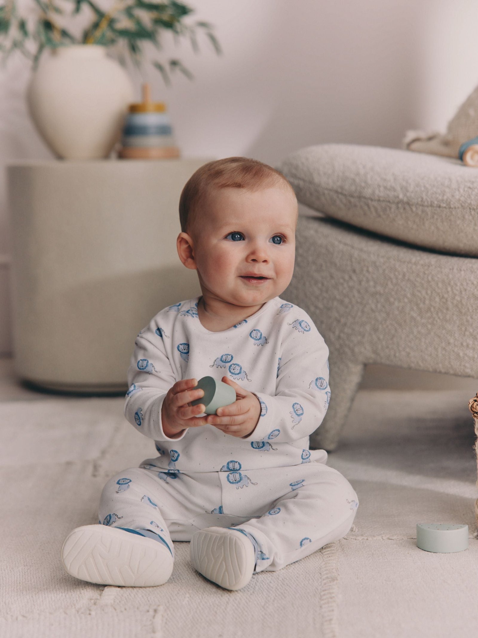 Blue Lion Top and Leggings Baby Set (0mths-2yrs)