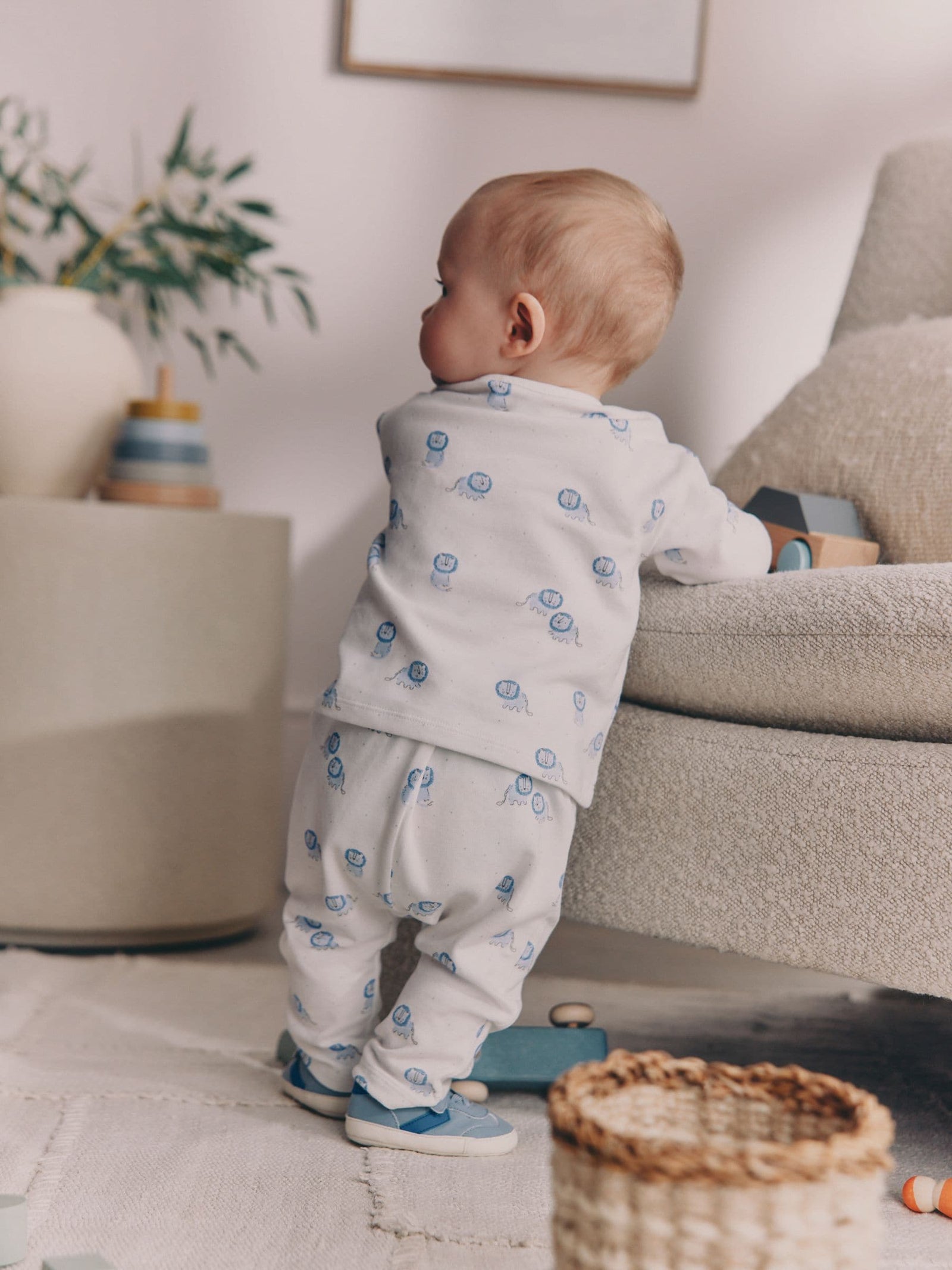 Blue Lion Top and Leggings Baby Set (0mths-2yrs)