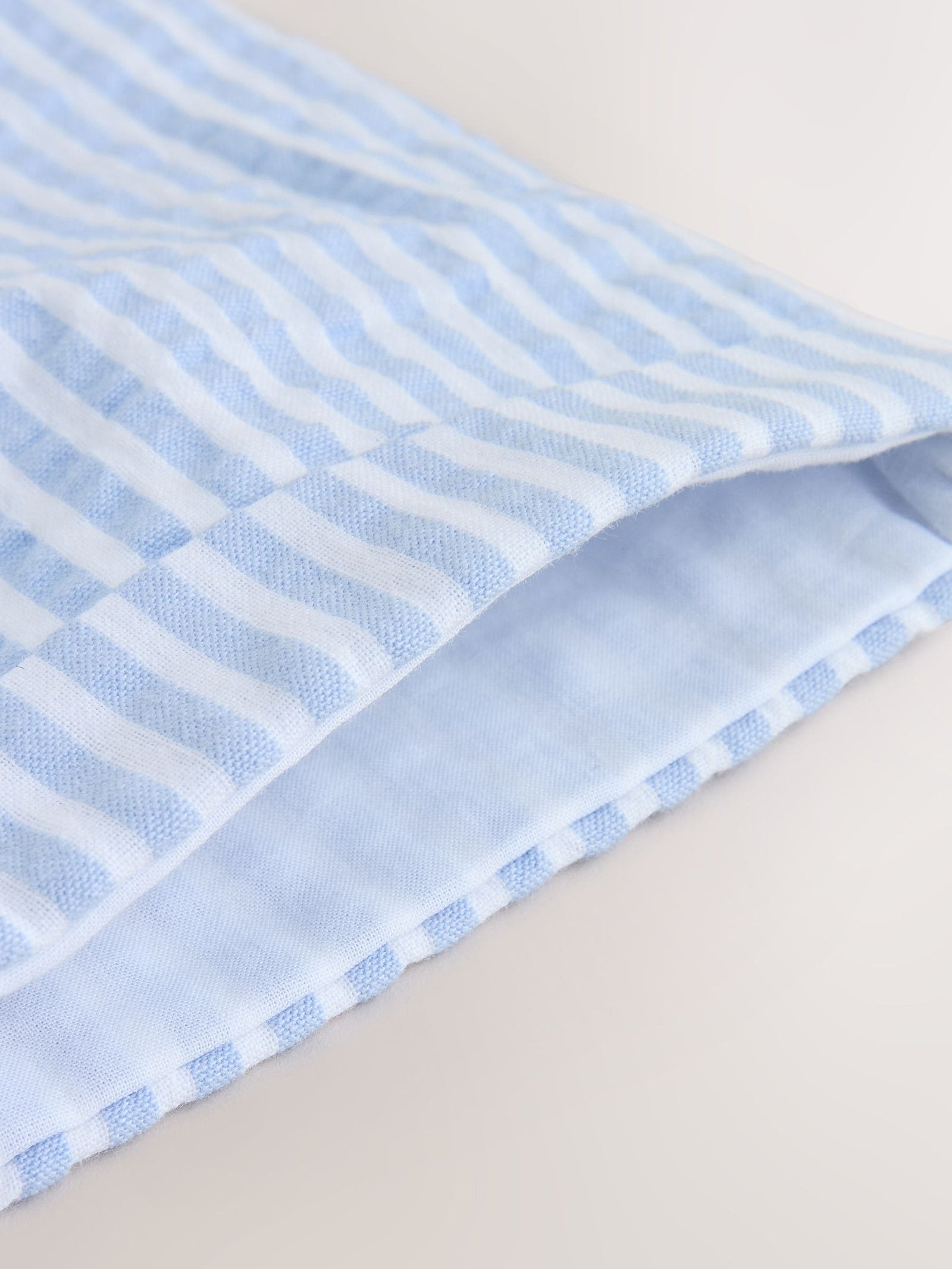 Blue Stripe Woven Dungaree and Bodysuit Baby Set (0mths-2yrs)