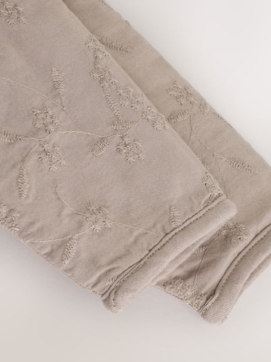 Neutral Broderie Popper Through Baby Jacket (0mths-2yrs)
