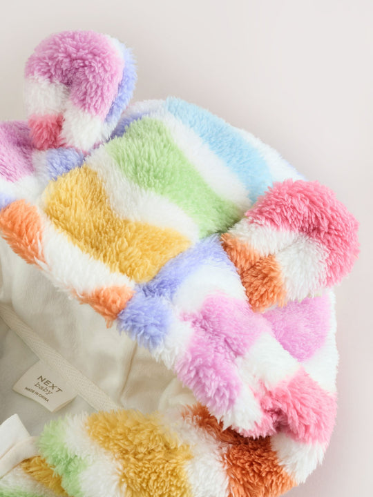 Multi Bright Baby Fleece Hooded Zip Jacket (0mths-2yrs)