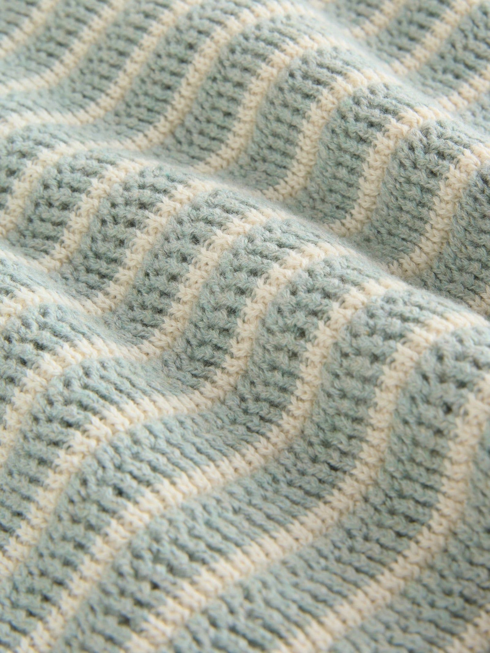Sage Green Stripe Knitted Top and Shorts Baby Set (0mths-2yrs)