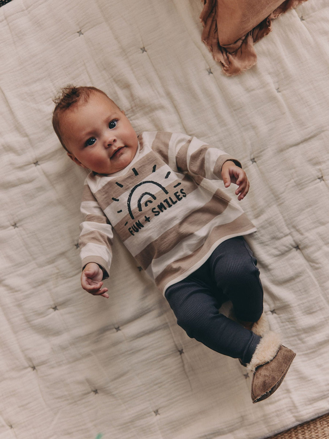 Monochrome Slogan Baby Top and Leggings Set 2 Piece (0mths-3yrs)