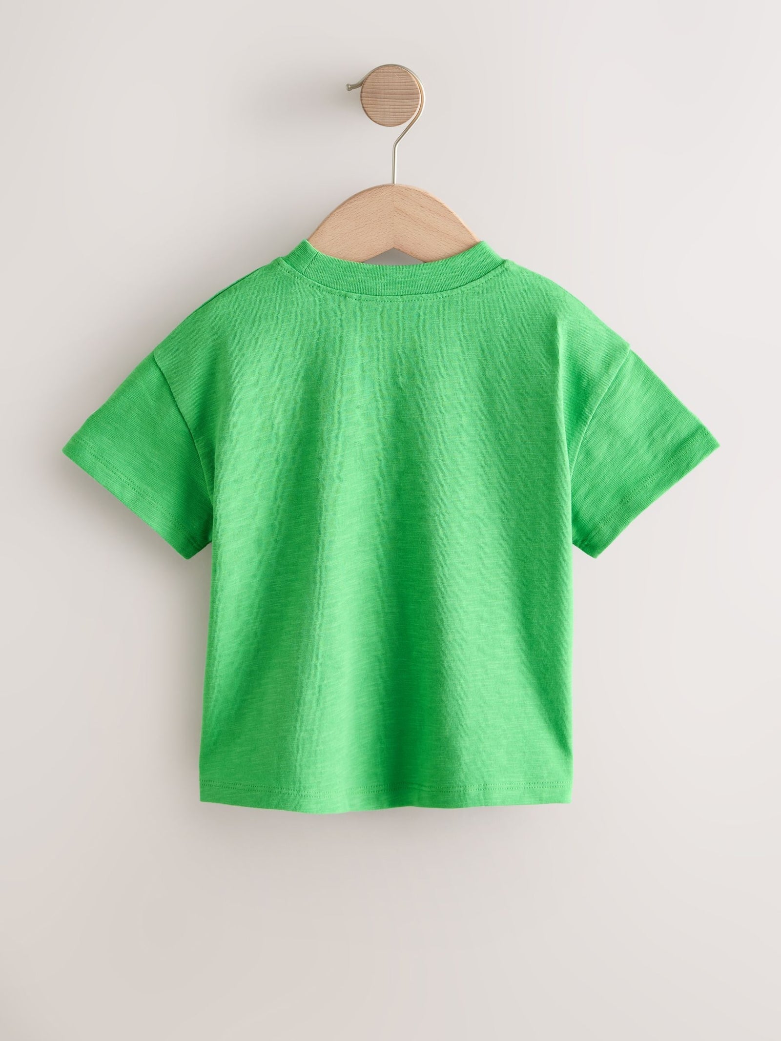 Green Rainbow Short Sleeve Embroidered T-Shirt (3mths-7yrs)