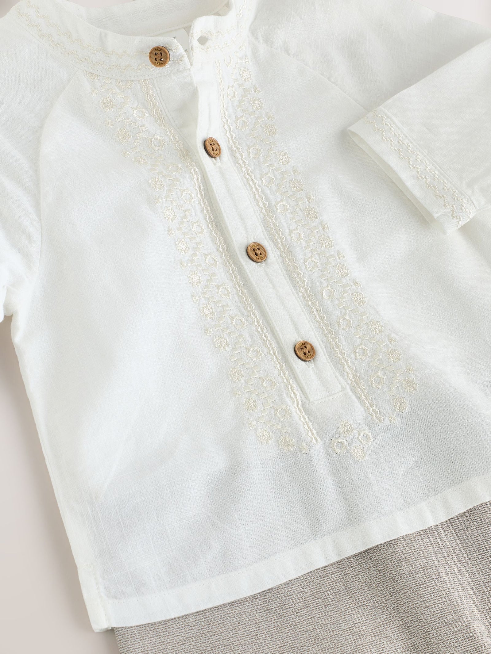 Neutral Baby Occasion Romper (0mths-2yrs)