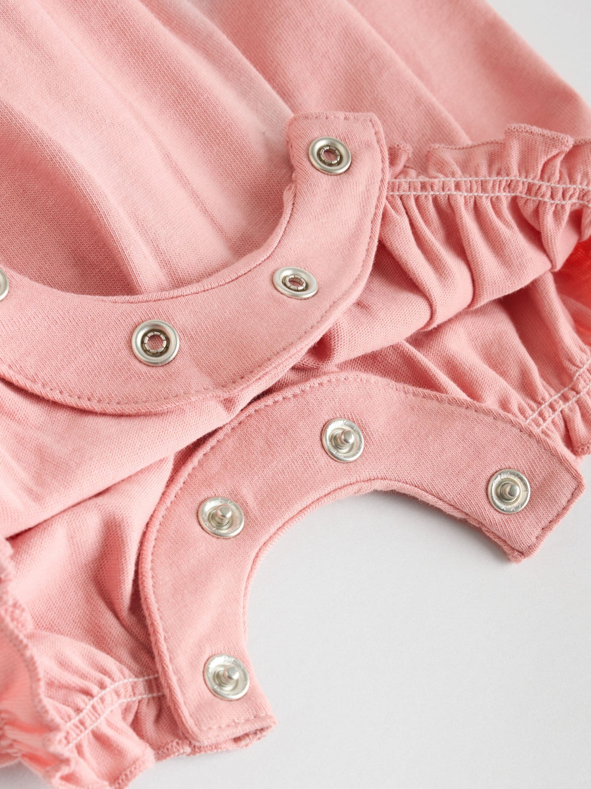 Tonal Pink Broderie 3 Pack Baby Rompers
