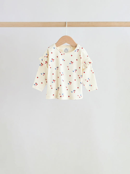 Red Strawberry Long Sleeve Top And Leggings Set 6 Piece (0mths-3yrs)