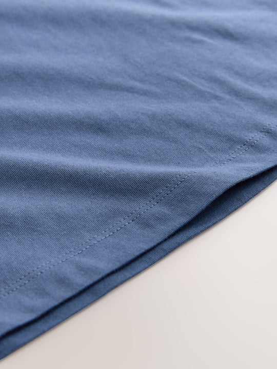 Mid Blue Regular Fit Short Sleeve T-Shirt (3-16yrs)