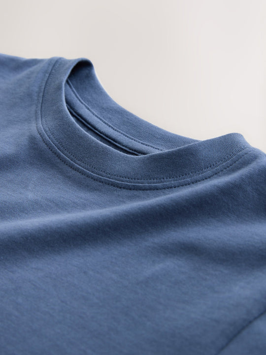 Mid Blue Regular Fit Short Sleeve T-Shirt (3-16yrs)