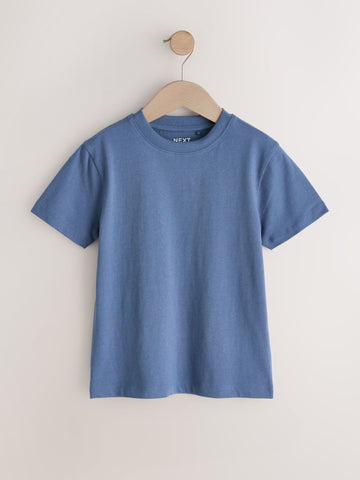 Mid Blue Regular Fit Short Sleeve T-Shirt (3-16yrs)