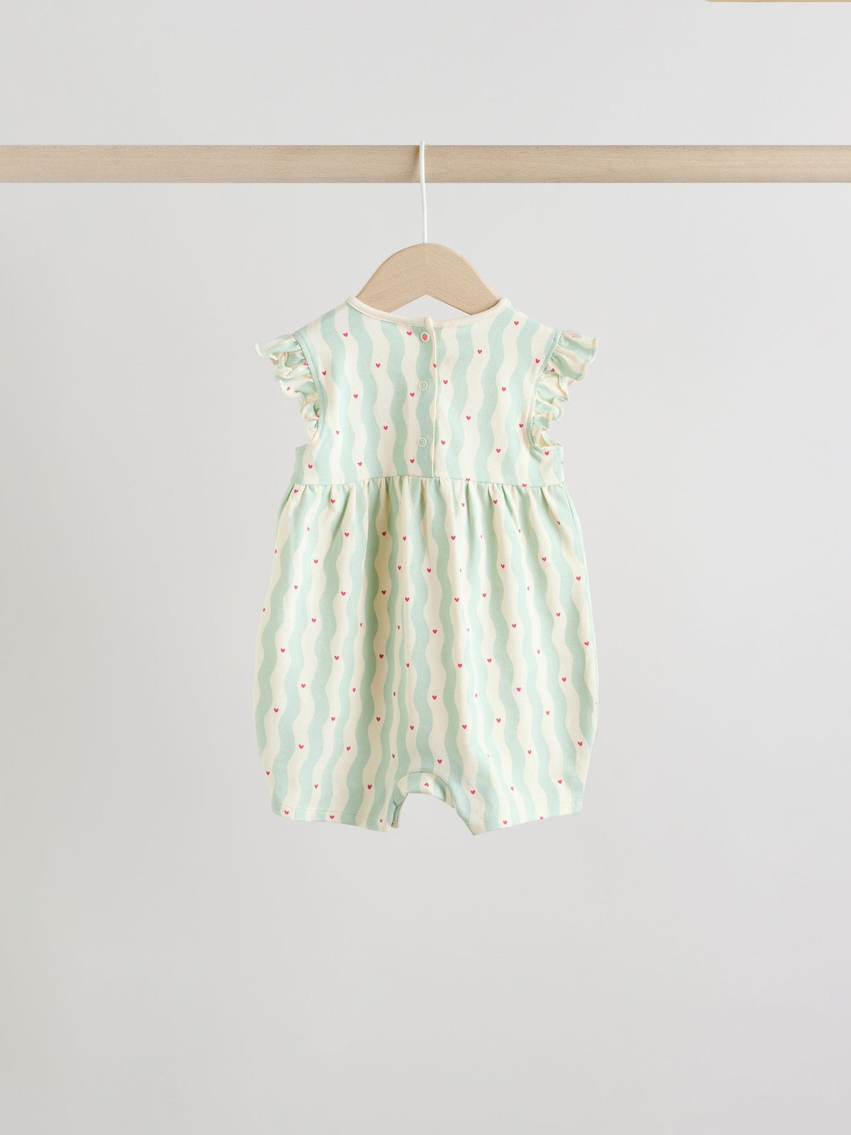 Red Strawberry Printed Baby Rompers 3 Pack