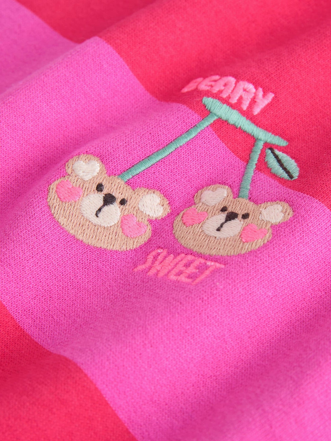 Red/Pink Stripe Crew Neck Sweatshirt (3mths-7yrs)