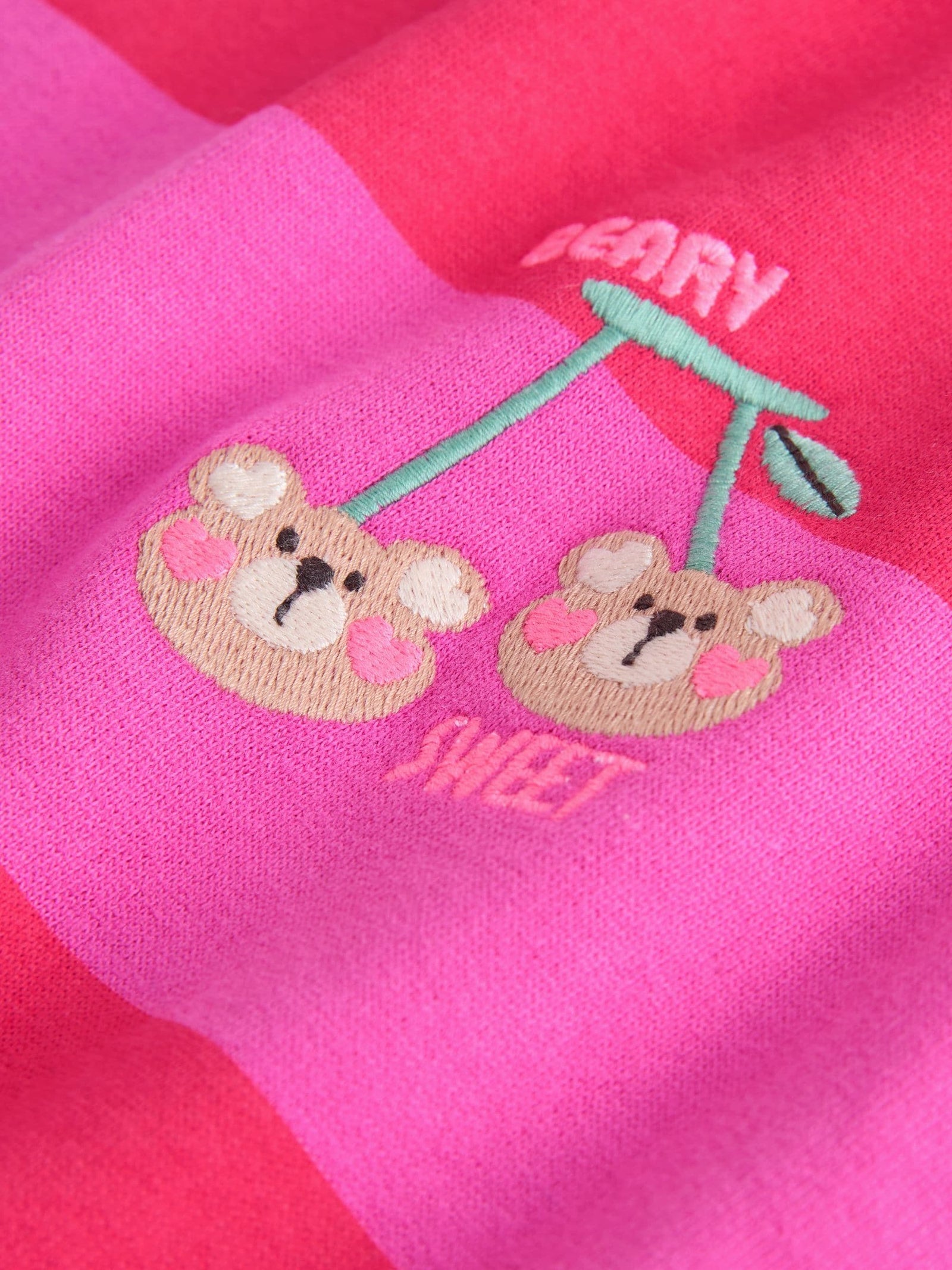 Red/Pink Stripe Crew Neck Sweatshirt (3mths-7yrs)