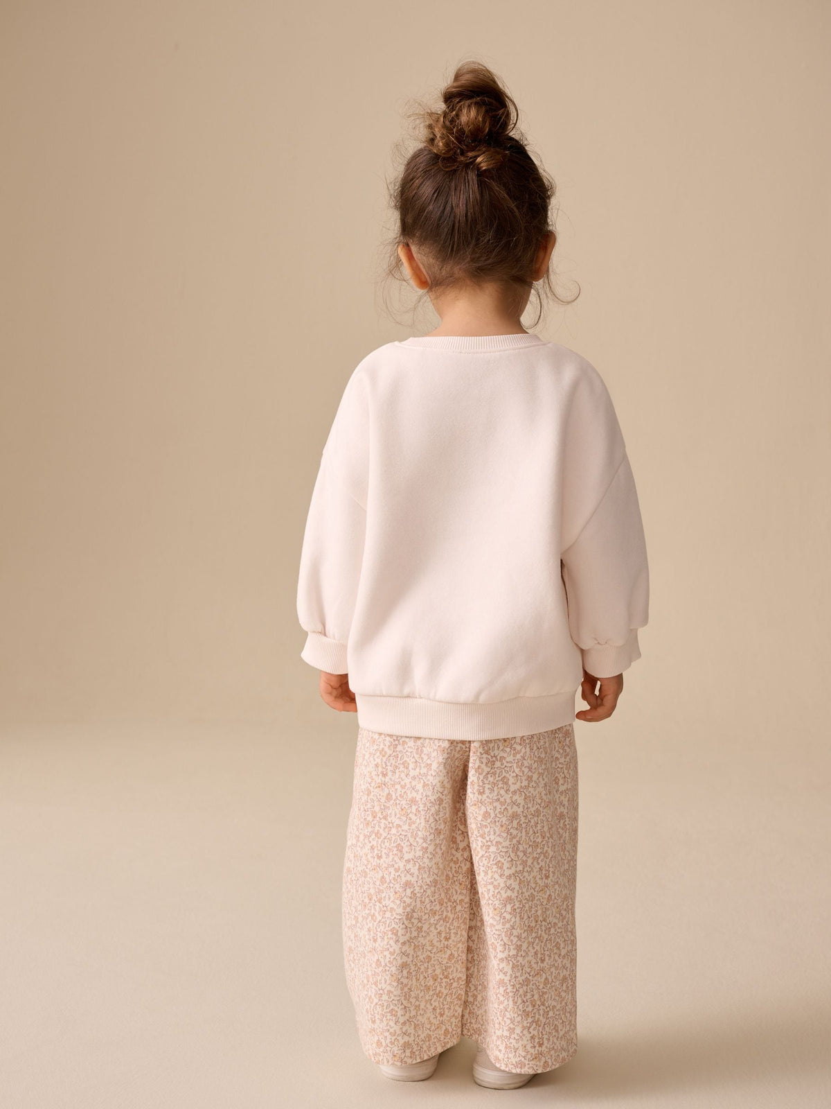 Cream Sweatshirt and Wide Leg Joggers Set (3mths-7yrs)