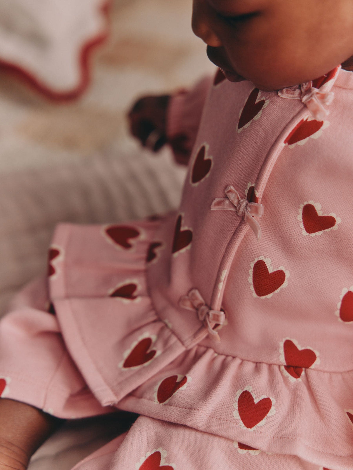 Pink Heart Baby Sweat Top And Joggers Set 2 Piece (0mths-2yrs)