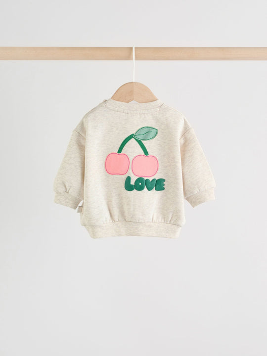 Green/Ecru Milk Club Baby Sweatshirt and Leggings 2 Piece Set (0mths-2yrs)