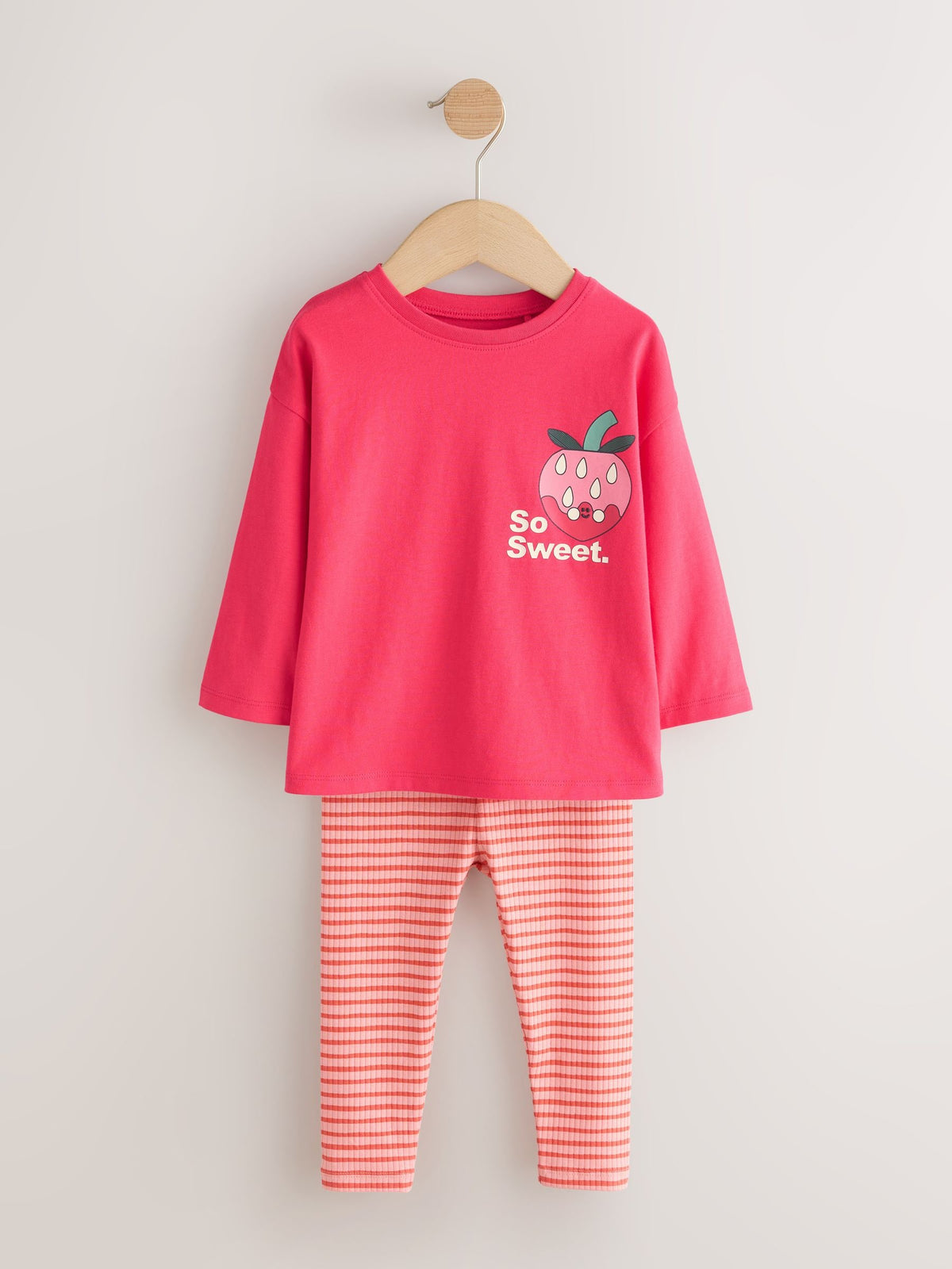 Bright Pink Long Sleeve Top and Leggings Set (3mths-7yrs)
