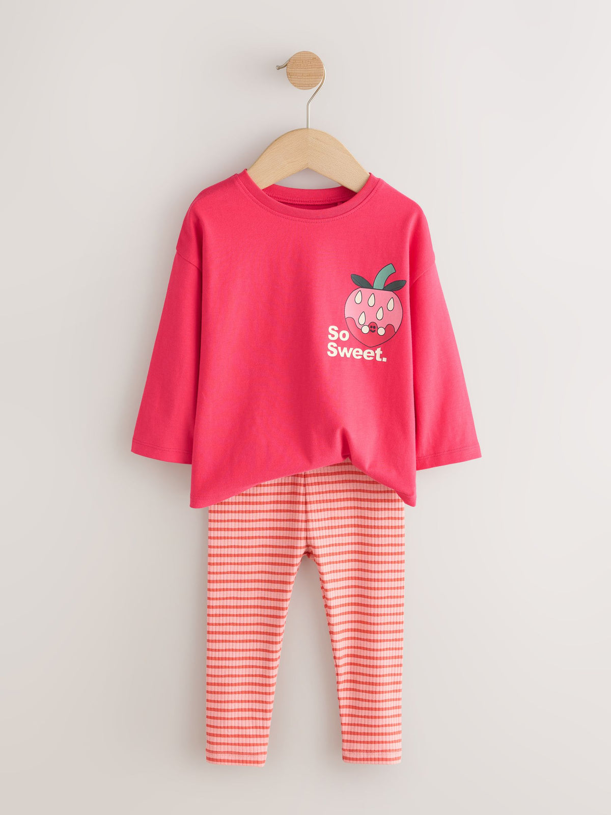 Bright Pink Long Sleeve Top and Leggings Set (3mths-7yrs)