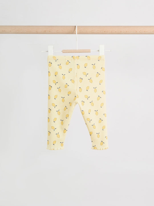 Yellow Lemon Baby Long Sleeve Frill Top And Leggings Set (0mths-2yrs)