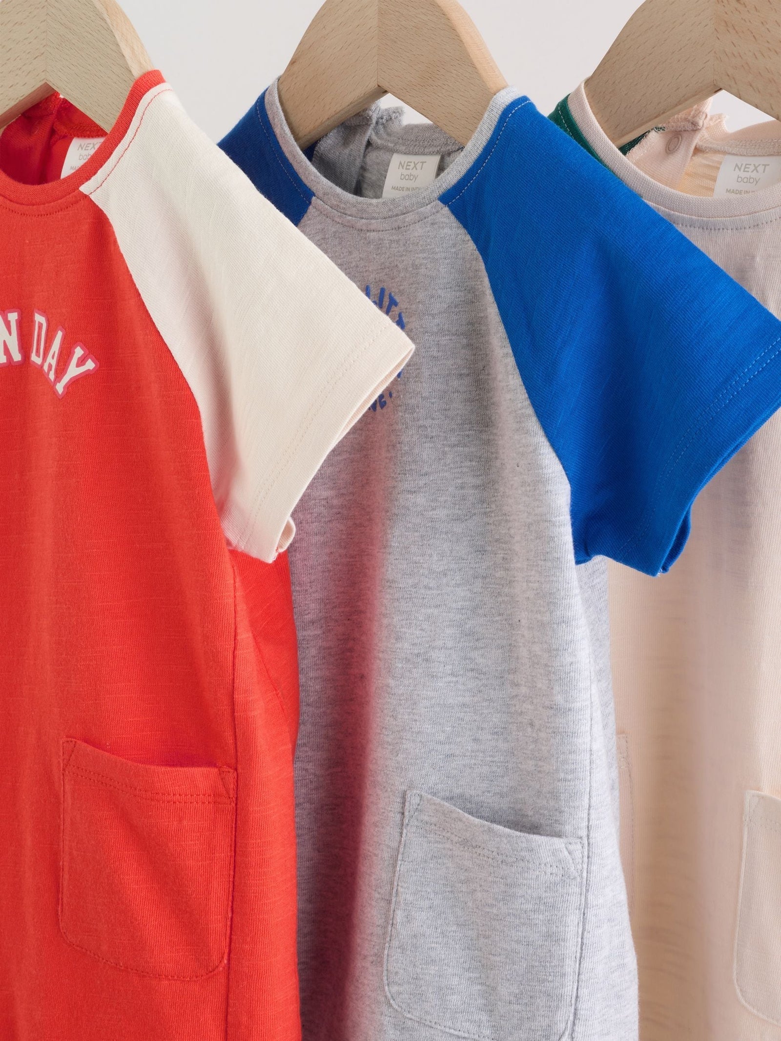 Bright Jersey Baby Rompers 3 Pack