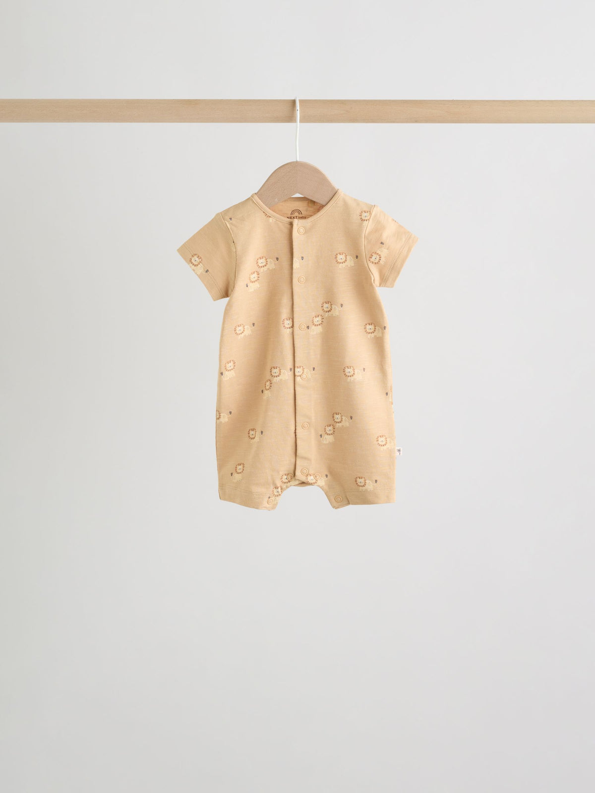 Neutral Animal Jersey Baby Rompers 4 Pack