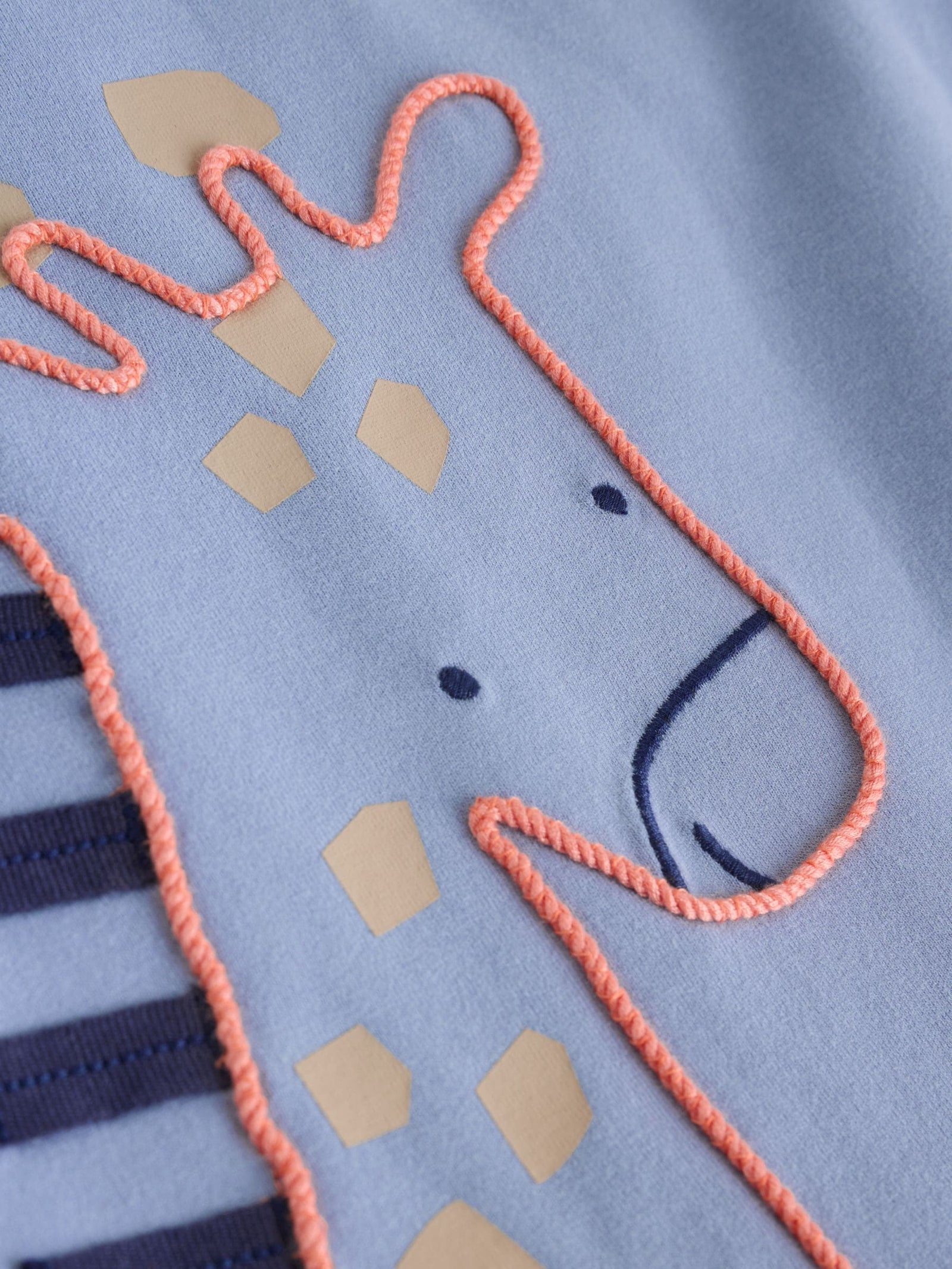 Blue Safari Jersey Baby Rompers 3 Pack