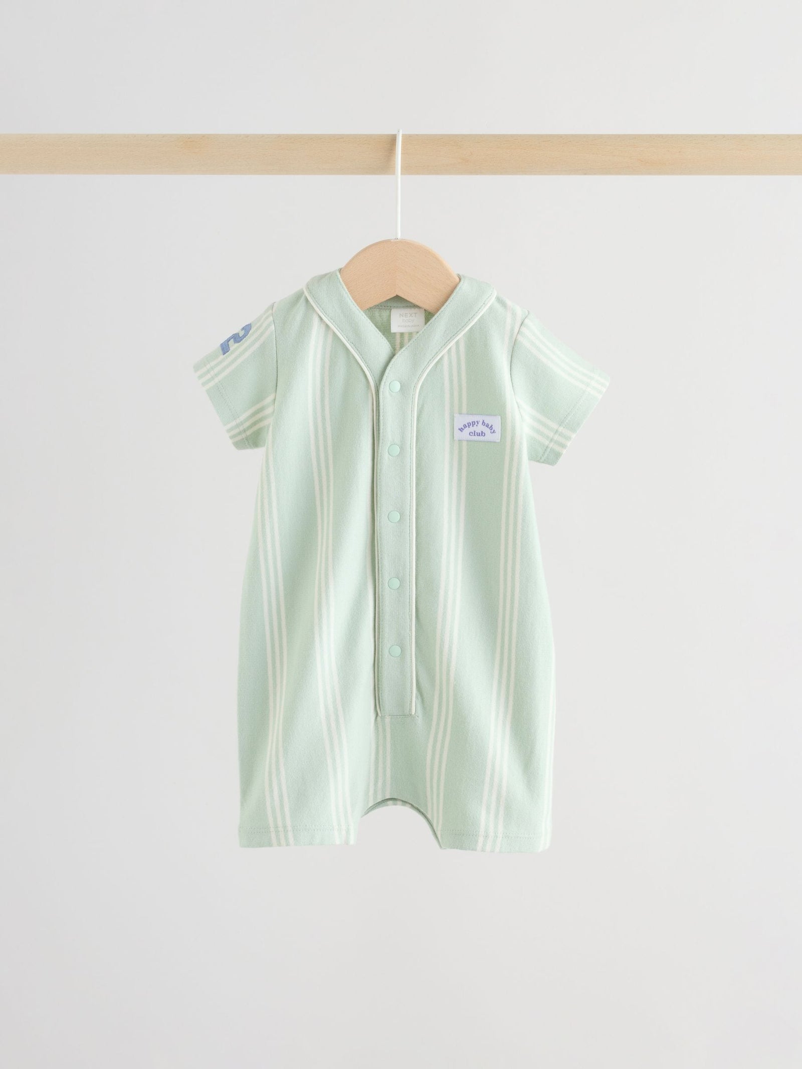 Blue Baby Jersey Rompers 2 Pack