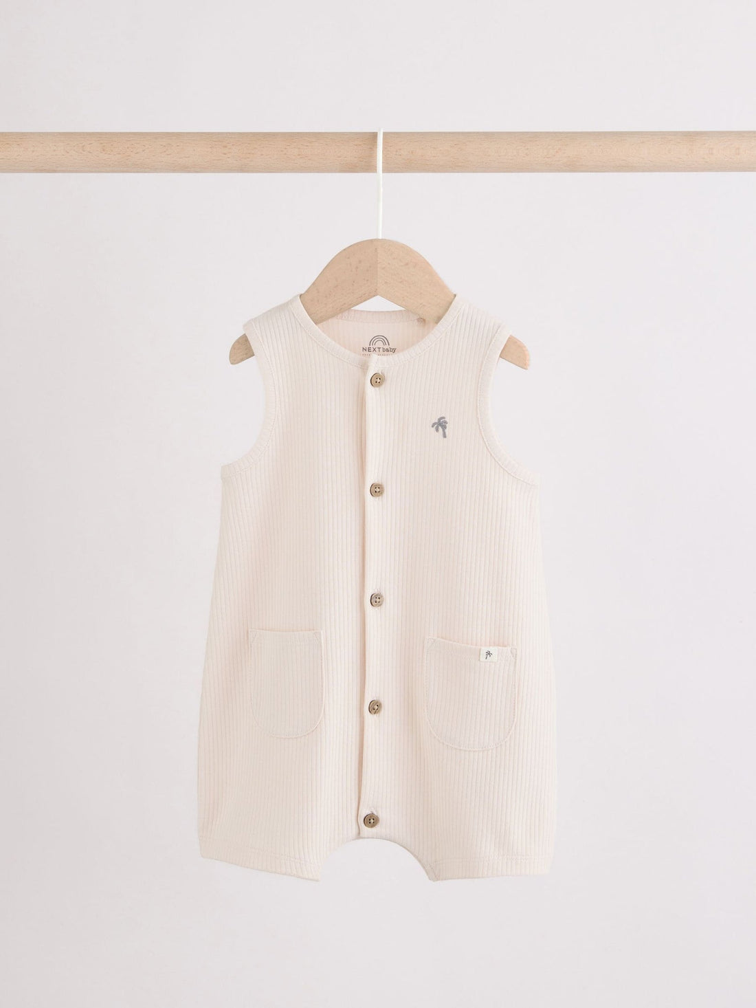 Grey Vest Jersey Baby Romper