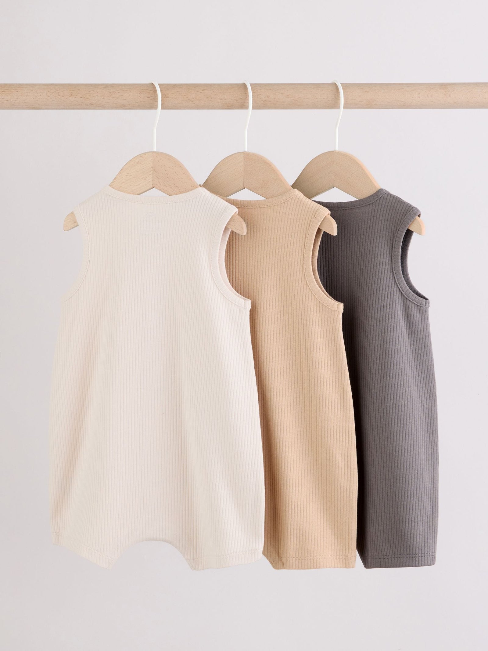 Grey Vest Jersey Baby Romper