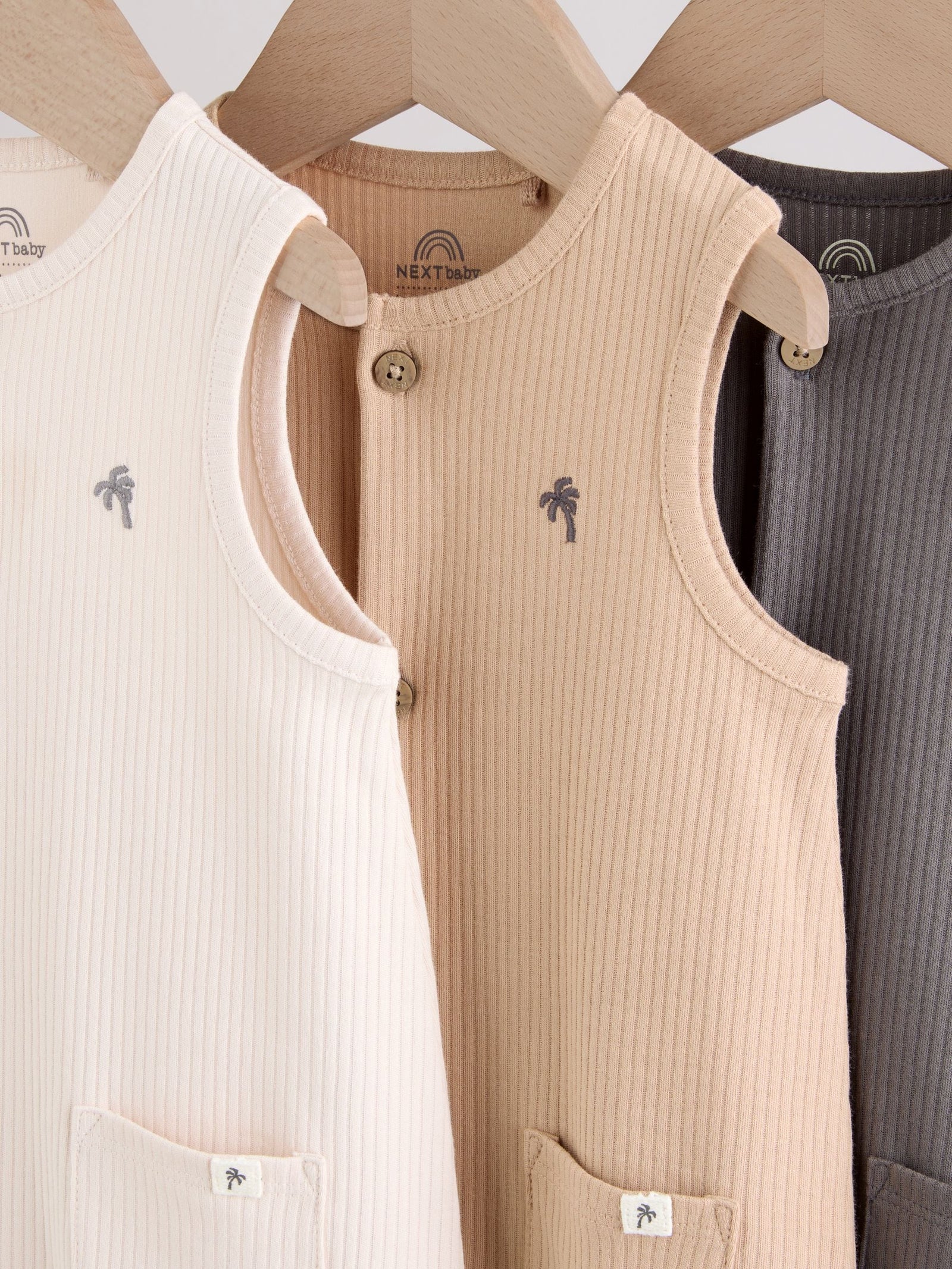 Grey Vest Jersey Baby Romper