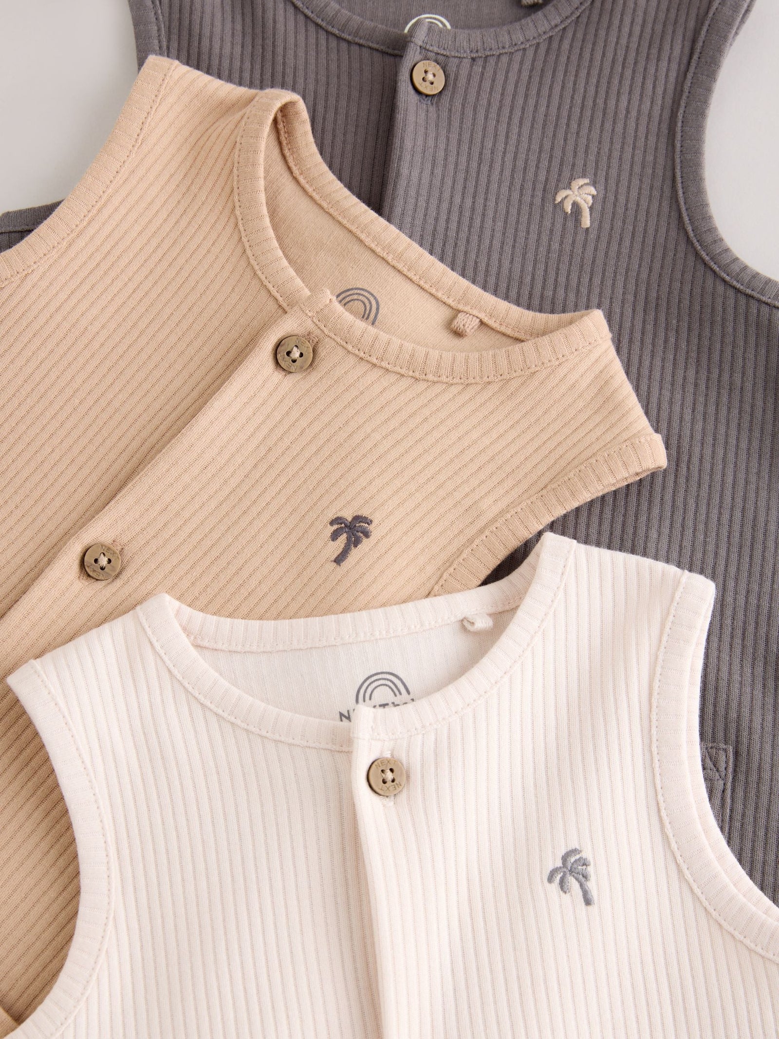 Grey Vest Jersey Baby Romper