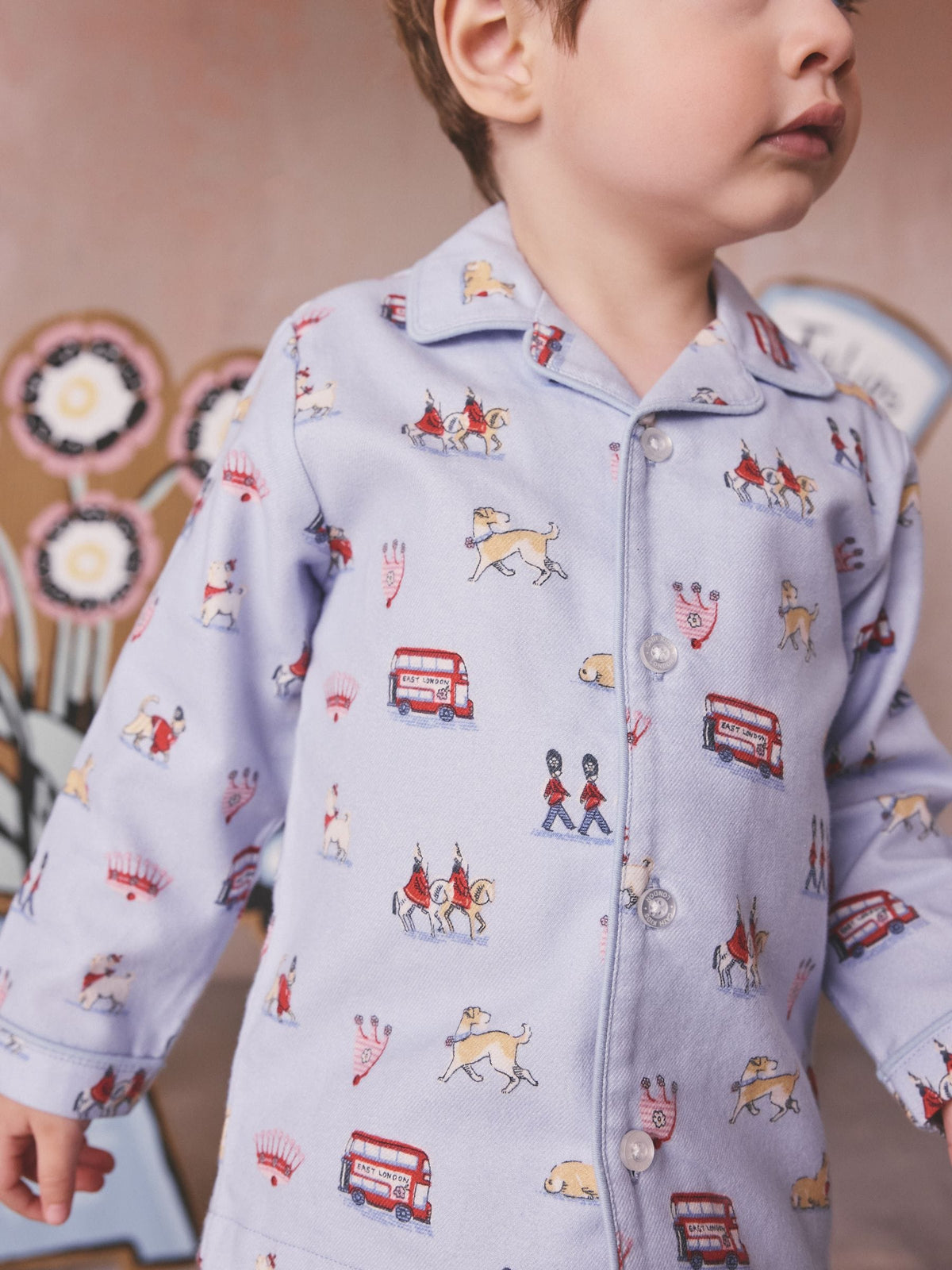 Blue London Cath Kidston Single Button Through Pyjamas