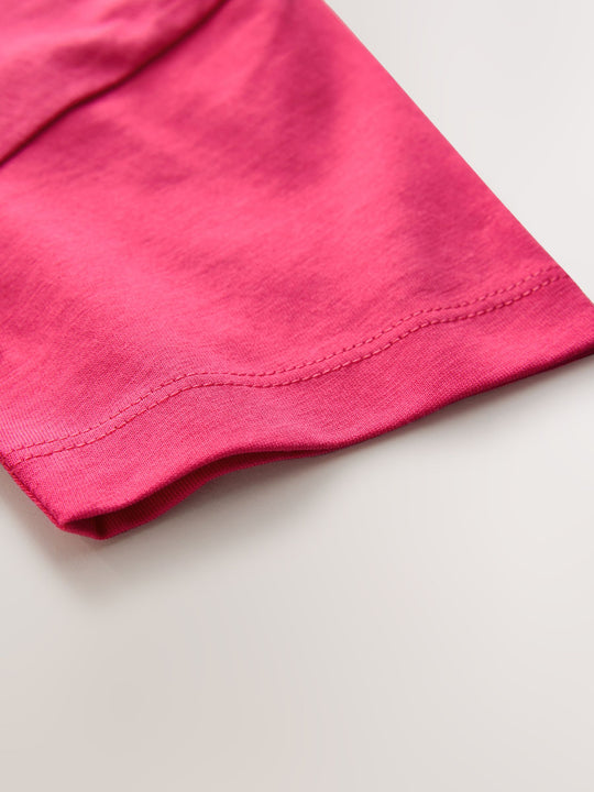 Pink Smile Short Sleeve Small Graphic T-Shirt (3mths-7yrs)