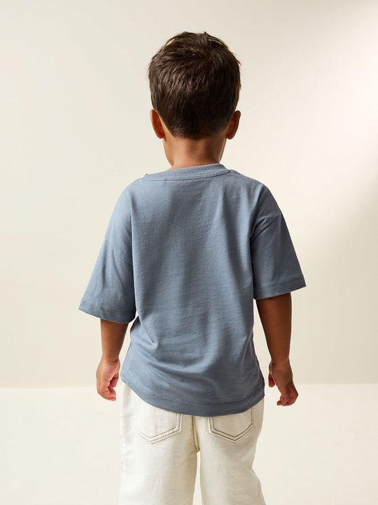 Blue Daddy's Best Buddy Short Sleeve Small Graphic T-Shirt (3mths-8yrs)
