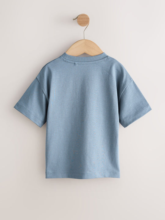 Blue Daddy's Best Buddy Short Sleeve Small Graphic T-Shirt (3mths-8yrs)